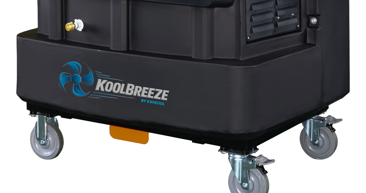 Large tank on locking casters