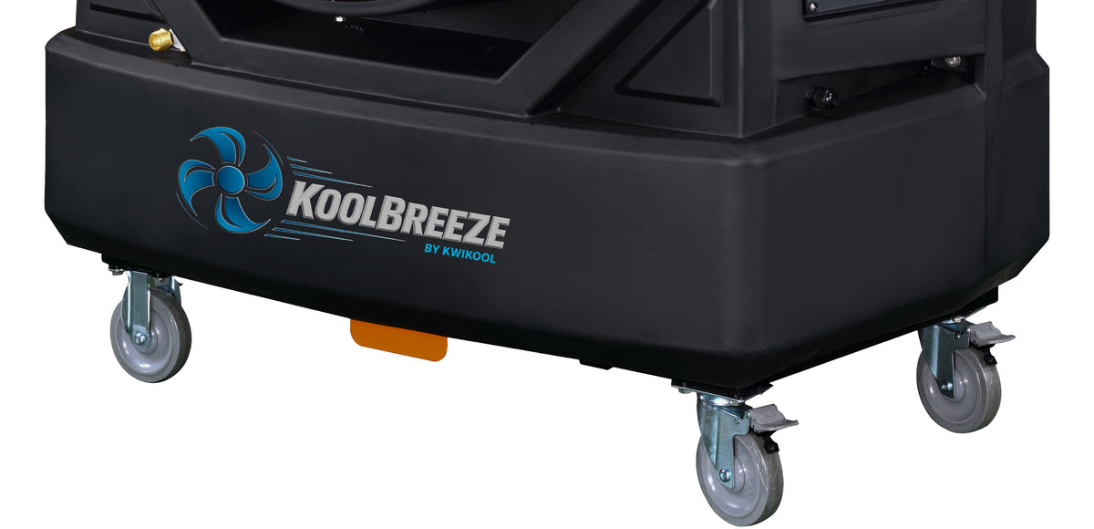 Large tank on locking casters