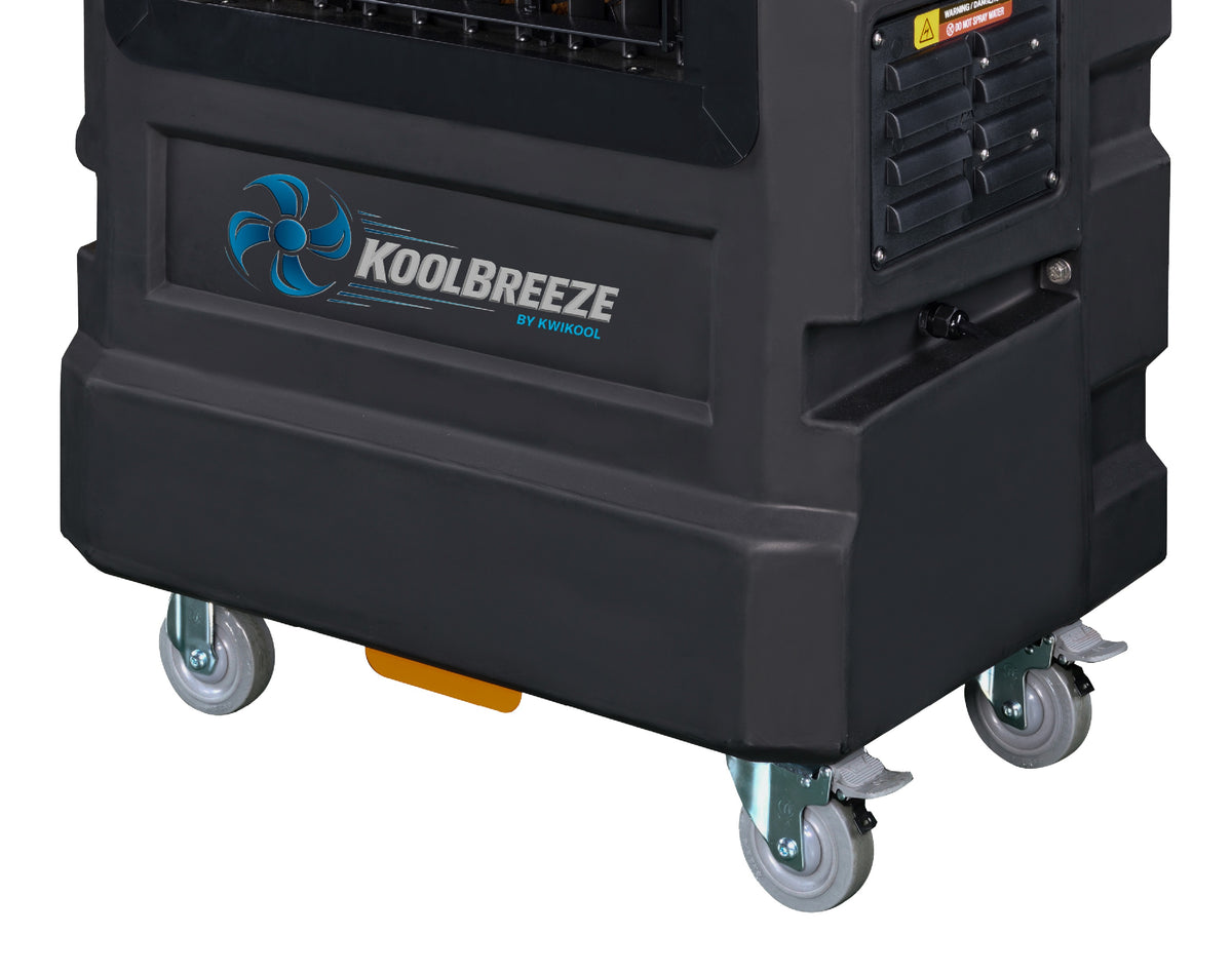 Large tank on locking casters