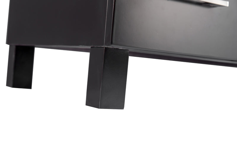 Laviva 31321529-32E-CB Nova 32" Espresso vanity with White ceramic top, leg and base close-up