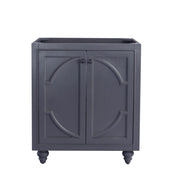 Laviva 313613-30G Odyssey 30" Maple Grey vanity cabinet, front view on a white background
