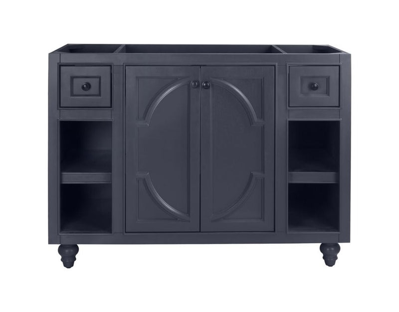Laviva 313613-48G Odyssey 48" Maple Grey vanity cabinet, front view on a white background