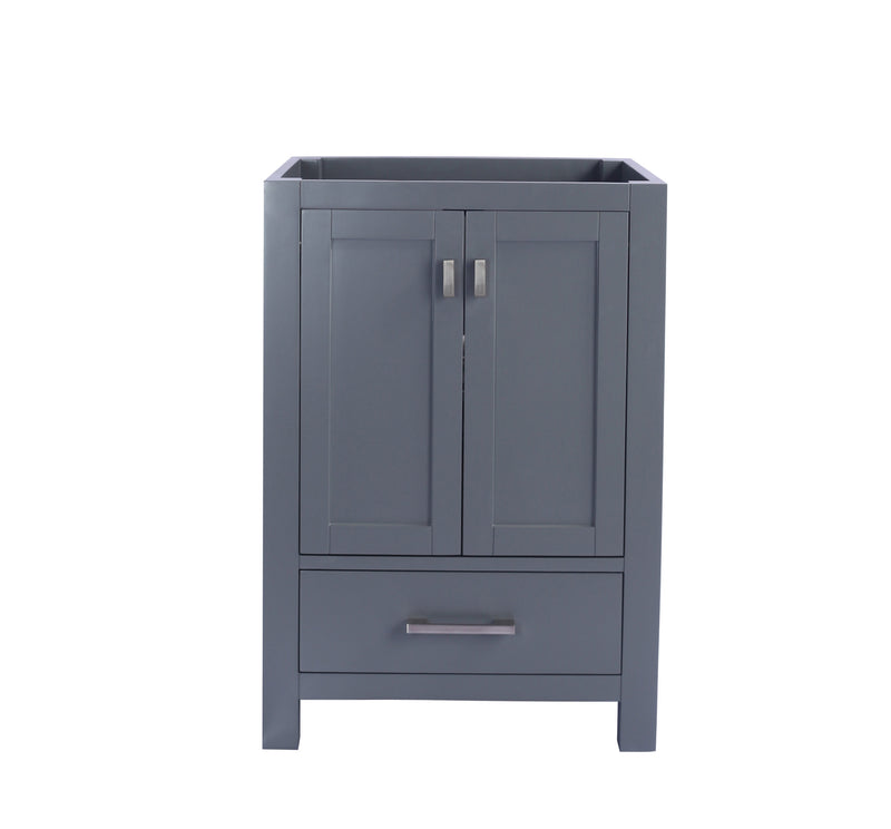 Laviva 313ANG-24G Wilson 24" Grey vanity cabinet, front view on a white background
