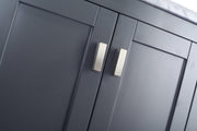 Laviva 313ANG-24G Wilson 24" Grey vanity cabinet, door and hardware close-up