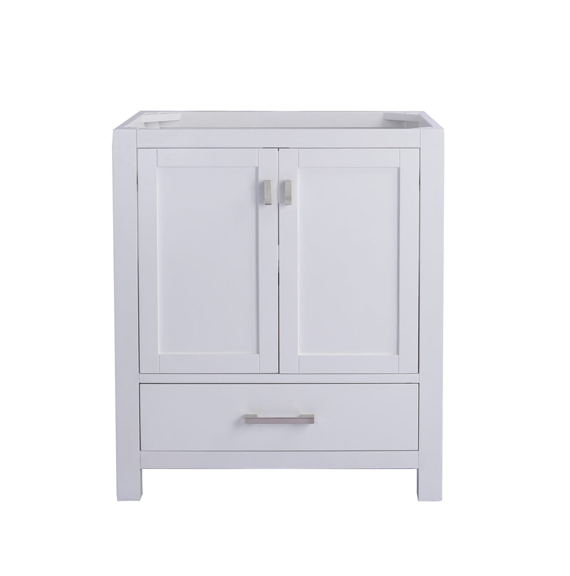 Laviva 313ANG-30W Wilson 30" White vanity cabinet, front view on a white background