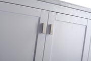 Laviva 313ANG-30W Wilson 30" White vanity cabinet, door and hardware close-up