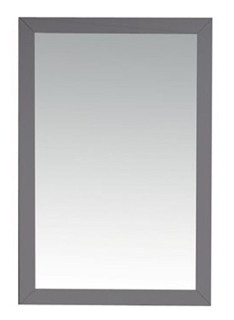 Laviva 313FF-2430MG Sterling 24" Maple Grey mirror, front view on a white background