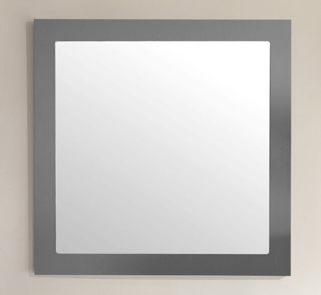 Laviva 313FF-3030MG Sterling 30" Maple Grey mirror, front view against a plain backdrop