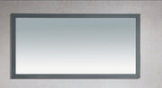 Laviva 313FF-6030MG Sterling 60" Maple Grey mirror, front view against a plain backdrop