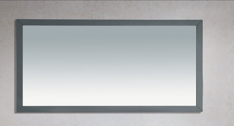 Laviva 313FF-6030MG Sterling 60" Maple Grey mirror, front view against a plain backdrop