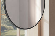 Laviva 313MFCPL-2440MB Hanging Pill 24" x 40" Matte Black mirror, frame bottom close-up