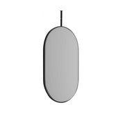 Laviva 313MFCPL-2440MB Hanging Pill 24" x 40" Matte Black mirror, front view on a white background
