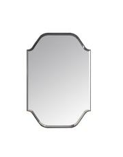 Laviva 313MFGAT-2436MB Gatsby 24" x 36" Matte Black mirror, front view on a white background