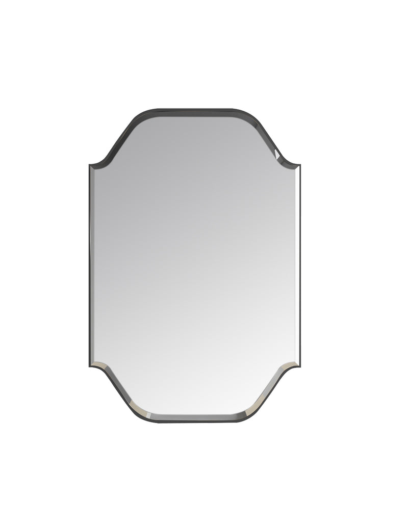 Laviva 313MFGAT-2436MB Gatsby 24" x 36" Matte Black mirror, front view on a white background