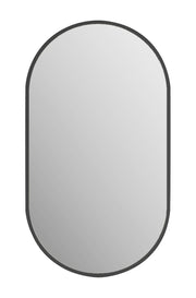 Laviva 313MFPIL-1832MB Pill 18" x 32" Matte Black mirror, front view on a white background