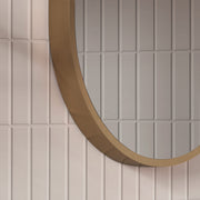 Laviva 313MFPIL-1832SB Pill 18" x 32" Satin Brass mirror, frame edge close-up