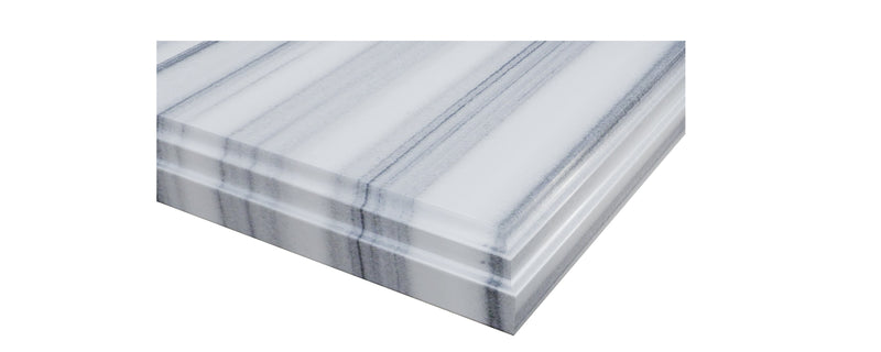 Laviva 313SQ1H-36-WS Forever 36" White marble countertop, countertop edge profile