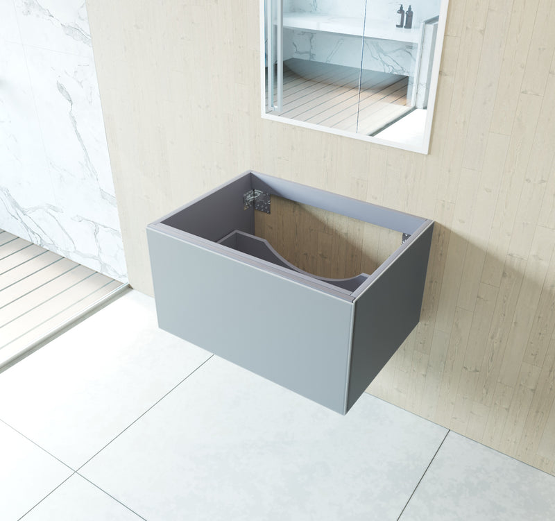 Laviva 313VTR-30FG Vitri 30" Fossil Grey vanity cabinet, installed in a bathroom