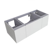Laviva 313VTR-48CW Vitri 48" Cloud White vanity cabinet, angled view on a white background
