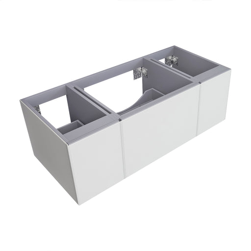 Laviva 313VTR-48CW Vitri 48" Cloud White vanity cabinet, angled view on a white background
