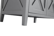 Laviva 313YG319-36G Wimbledon 36" Grey vanity cabinet, leg and base close-up