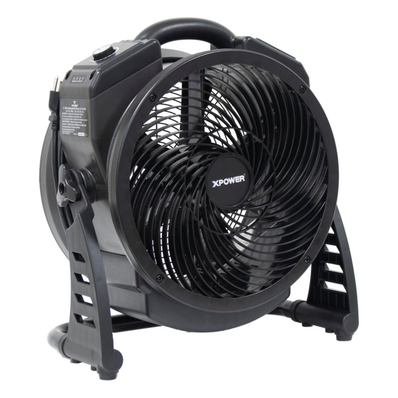 xpower m-25b cordless axial air mover with ozone generator
