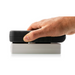 Tramex SKIPPER 5 Calibration Check Box - CALBOXSMM5, an angled view of the calibration check box designed for moisture meters, showcasing its compact size and detailed product labeling.