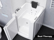 MediTub 3238LWD walk-in tub in a bathroom, room view from the front (2)