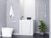 MediTub 3238LWH walk-in tub in a bathroom, room view from the front