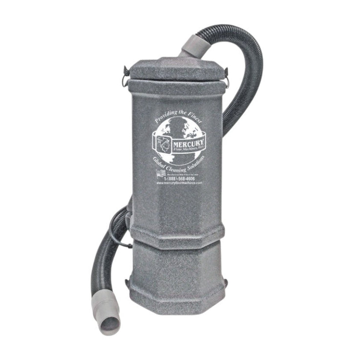 mercury ace 10 quart backpack vacuum with 5 piece tool kit 2 stage 1122 watt motor 120 cfm.