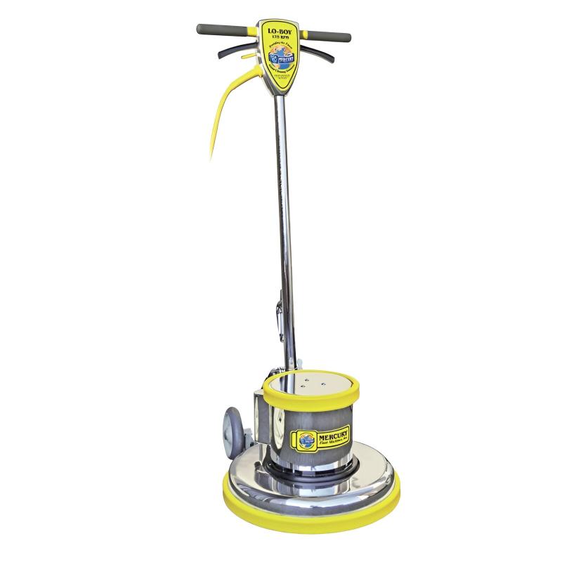 mercury lo boy ultra quiet floor machines l 21e 21 apron 1 5 hp motor 175 rpm brush speed.