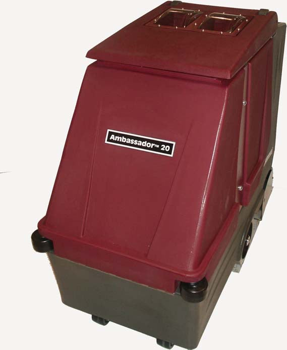 Self-propelled with a pivoting vac shoe