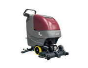 Minuteman E20 Cylindrical walk-behind scrubber, front three-quarter view with cylindrical brush deck