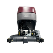 Minuteman E20 Cylindrical brush deck and motor, front close-up
