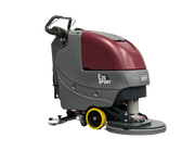 Minuteman E20 Sport walk-behind scrubber, front three-quarter view with disc deck