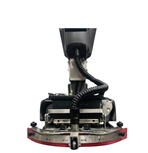 Minuteman EZ Mop 360 rear view showing the curved squeegee and recovery hose