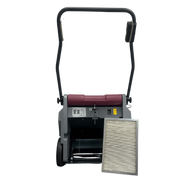 Minuteman Kleen Sweep 25W rear view with panel filter pulled out