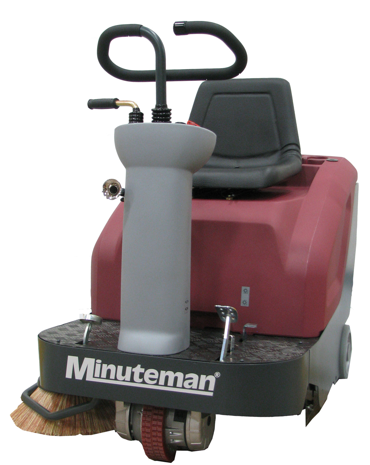 Ride-on sweeping for mid-size floors