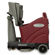 Minuteman Max Ride 20 with seat tipped forward for tank access, side view on white