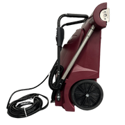 Minuteman MPV-31 tilted back on its wheels, side view with cord