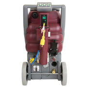 Minuteman Rush R100H rear view with the heater, pressure gauge and drain valve