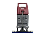 Minuteman Tsunami wet vac, straight front view of the squeegee end, on white