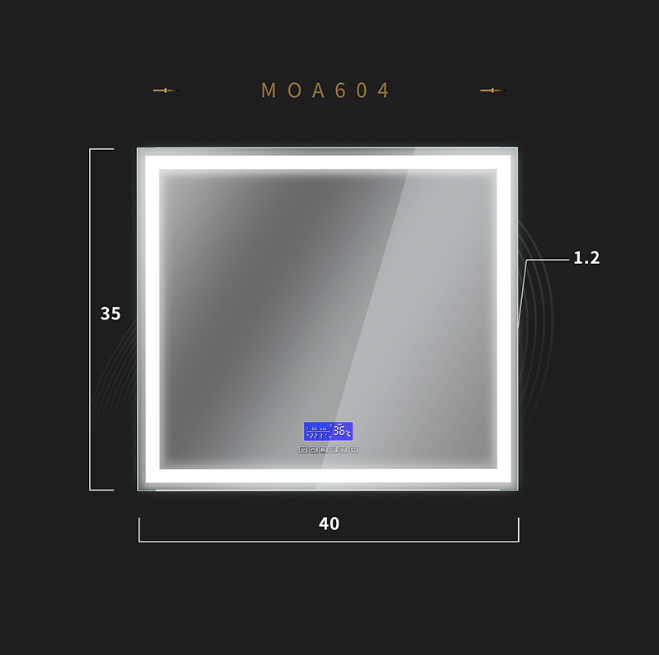 Florence Modern Backlit LED Bathroom Mirror