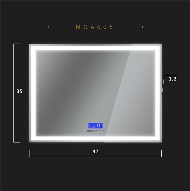 Florence Modern Backlit LED Bathroom Mirror