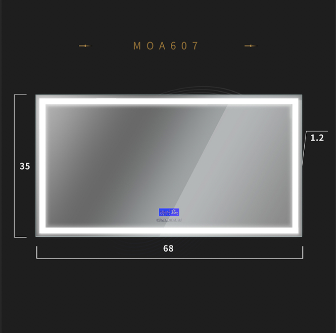 Florence Modern Backlit LED Bathroom Mirror