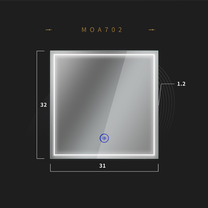 Francisco Frameless LED Mirror