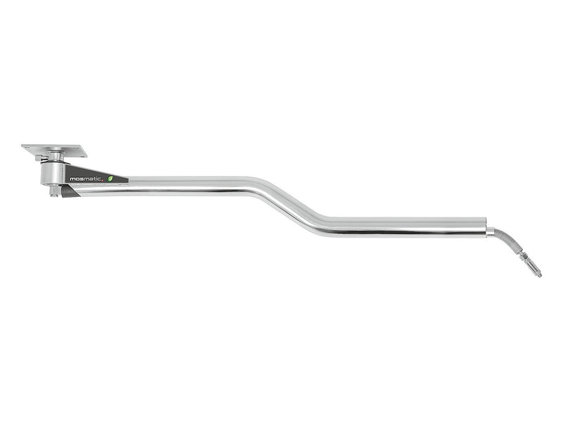 Mosmatic DKZ Z-series polished stainless ceiling boom with ceiling plate, one of three in the package