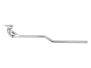 Mosmatic ceiling air boom with offset stainless tube, ceiling plate and outlet elbow