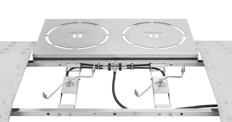 Mosmatic TUWr rotor cleaning unit with spray bars under the stainless cover plate