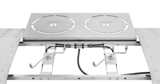 Mosmatic TUWr rotor cleaning unit with spray bars under the stainless cover plate